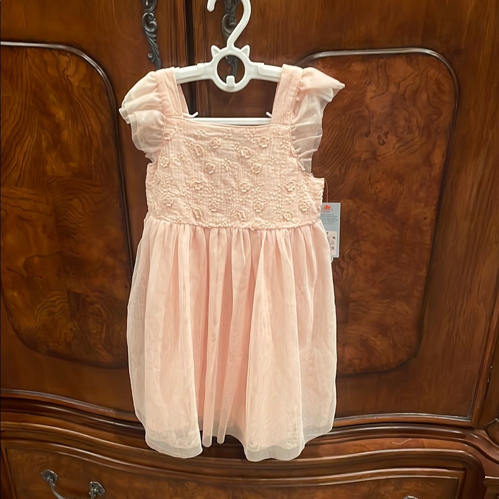 NWT Cat & Jack Girls 5T Adorable Pink Sleeveless Dress